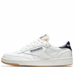 Comfortable Leather Footwear Reebok Club C 85 Vintage - White/Black