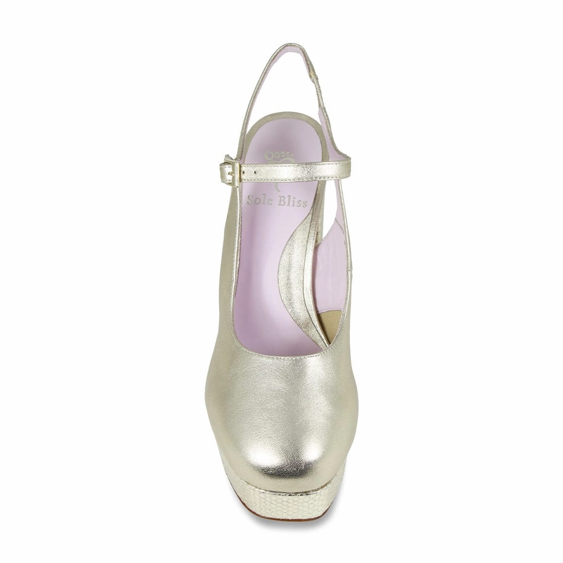 Breathable mesh Rita: Gold Leather & Snake Print Leather