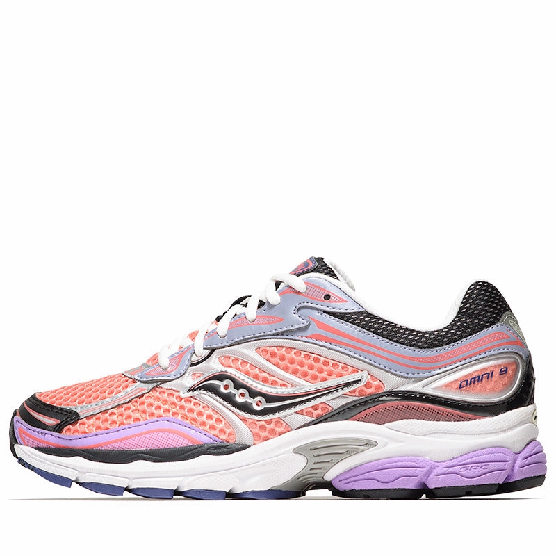 Premium Leather Saucony Progrid Omni 9 - Pink/Purple