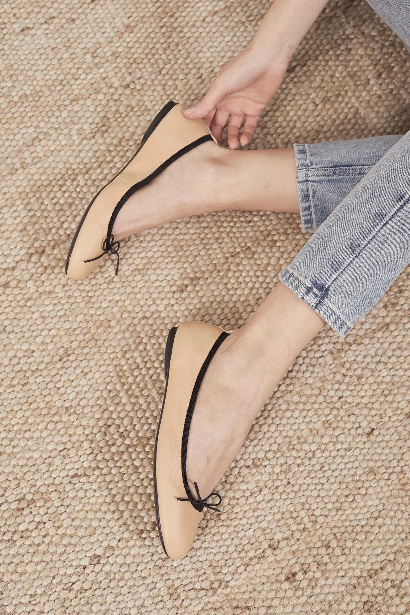 Stacked Heel Ladies Nashira Ballet Pumps