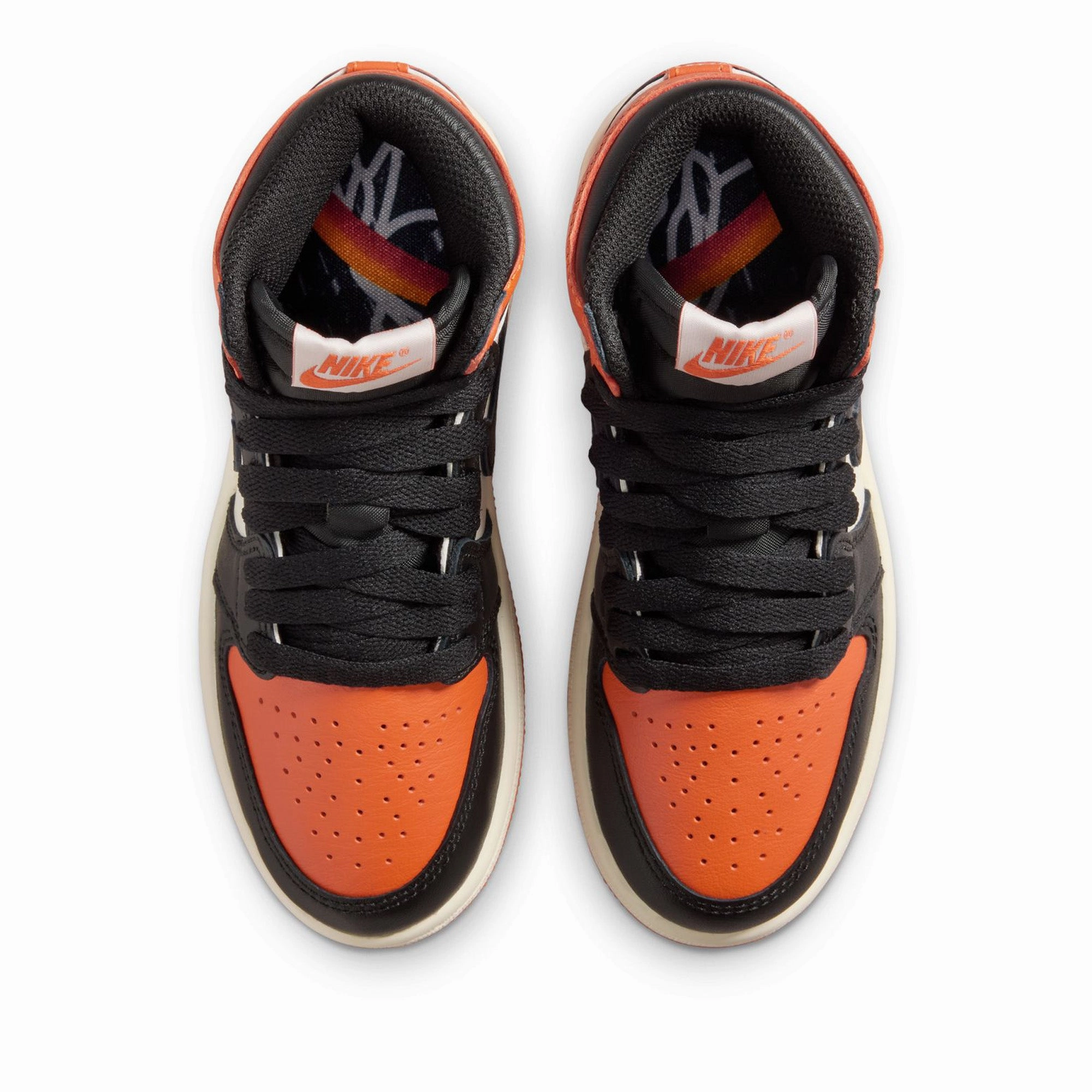 Jordan 1 Retro High OG 'Shattered Backboard' (PS) - Black/Starfish Trendy Sole Hill Path