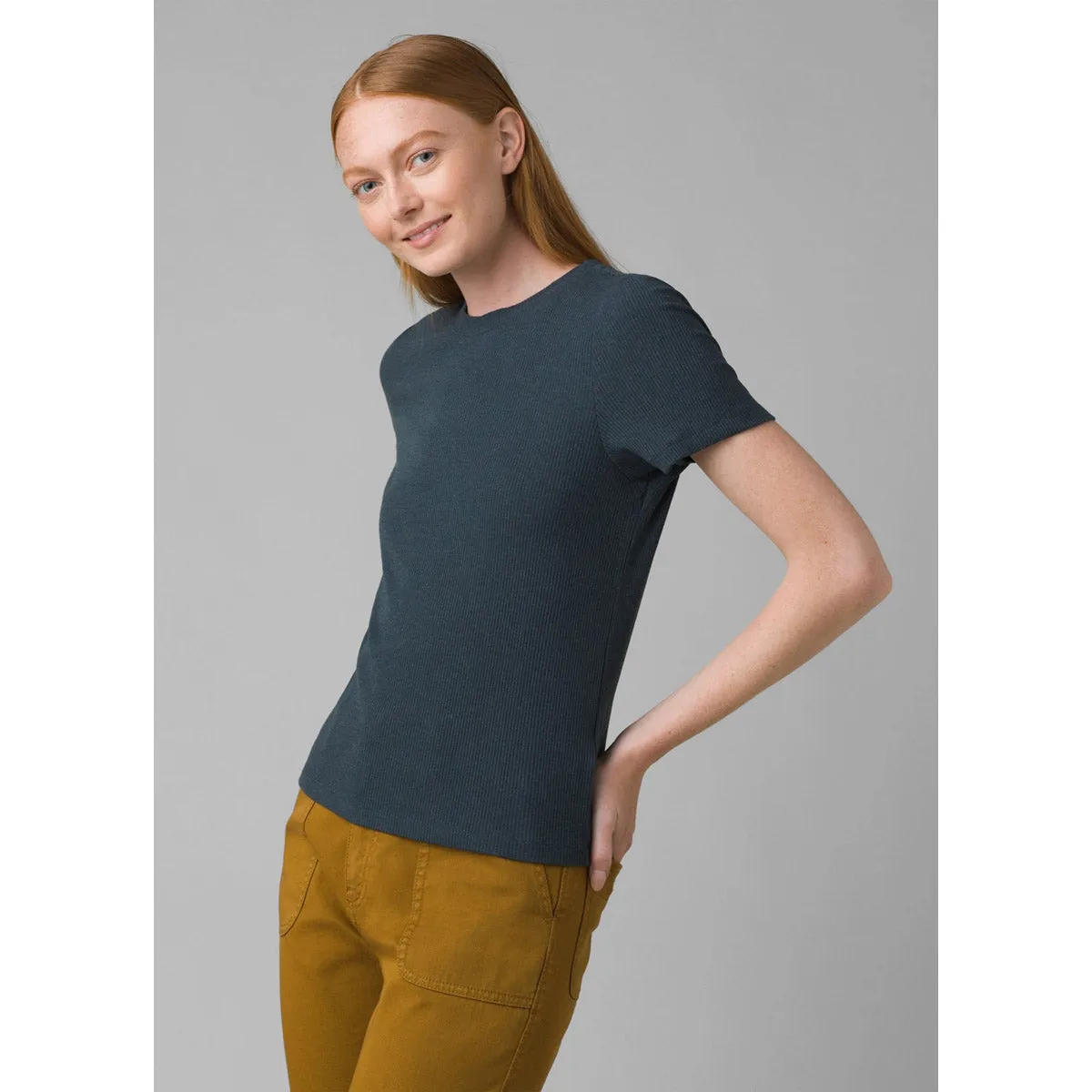 NonToxic Certification Glow In The Dark Accent Trim Women's Foundation Rib Tee