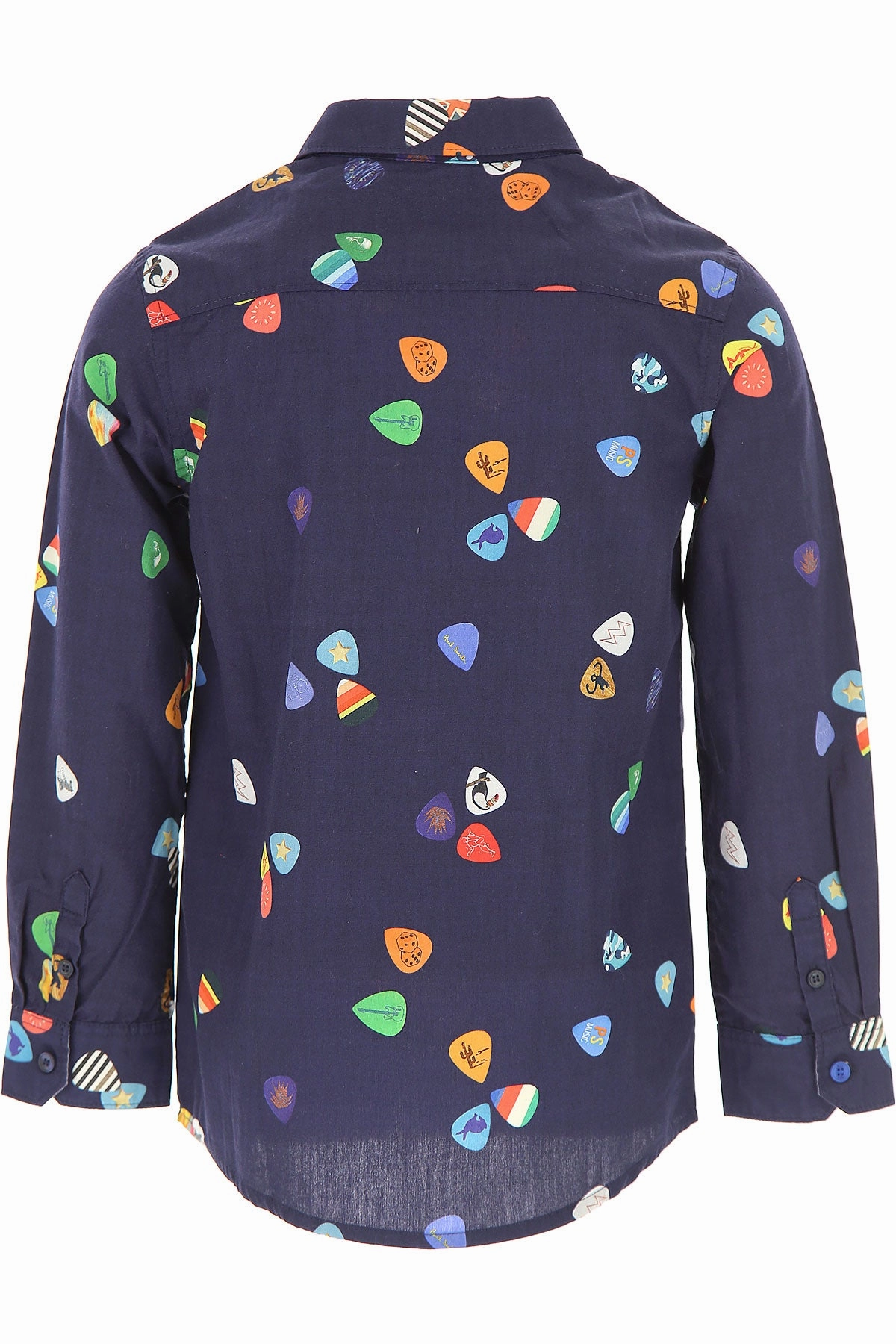 Paul Smith Junior Kids Boy Plectrum Print Shirt Laced