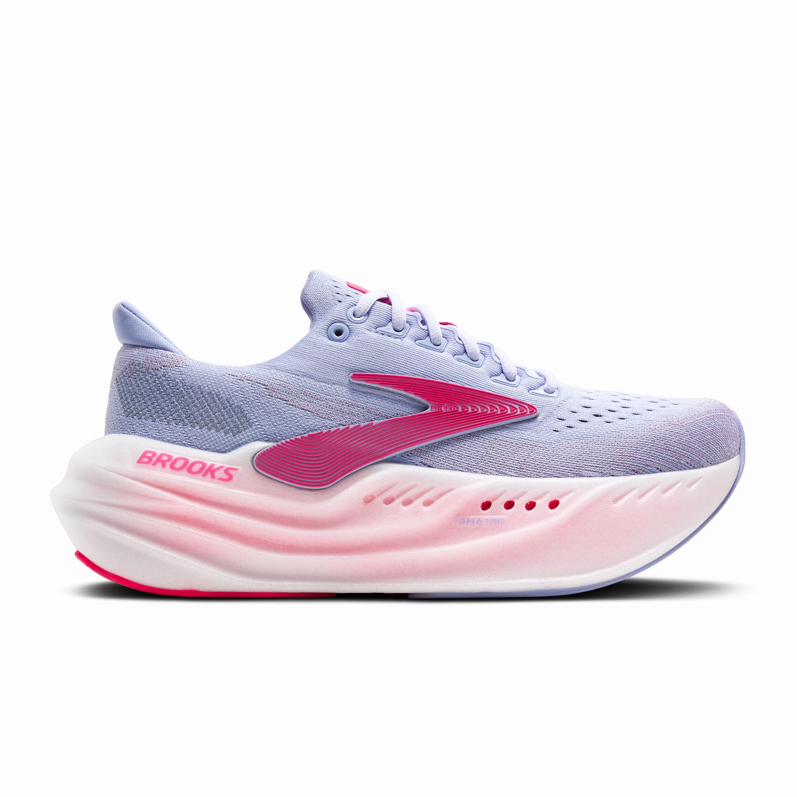 Brooks Glycerin Max Running Shoe (Women) - Blue Heron/Diva Pink/White Airy Feel Plush comfort