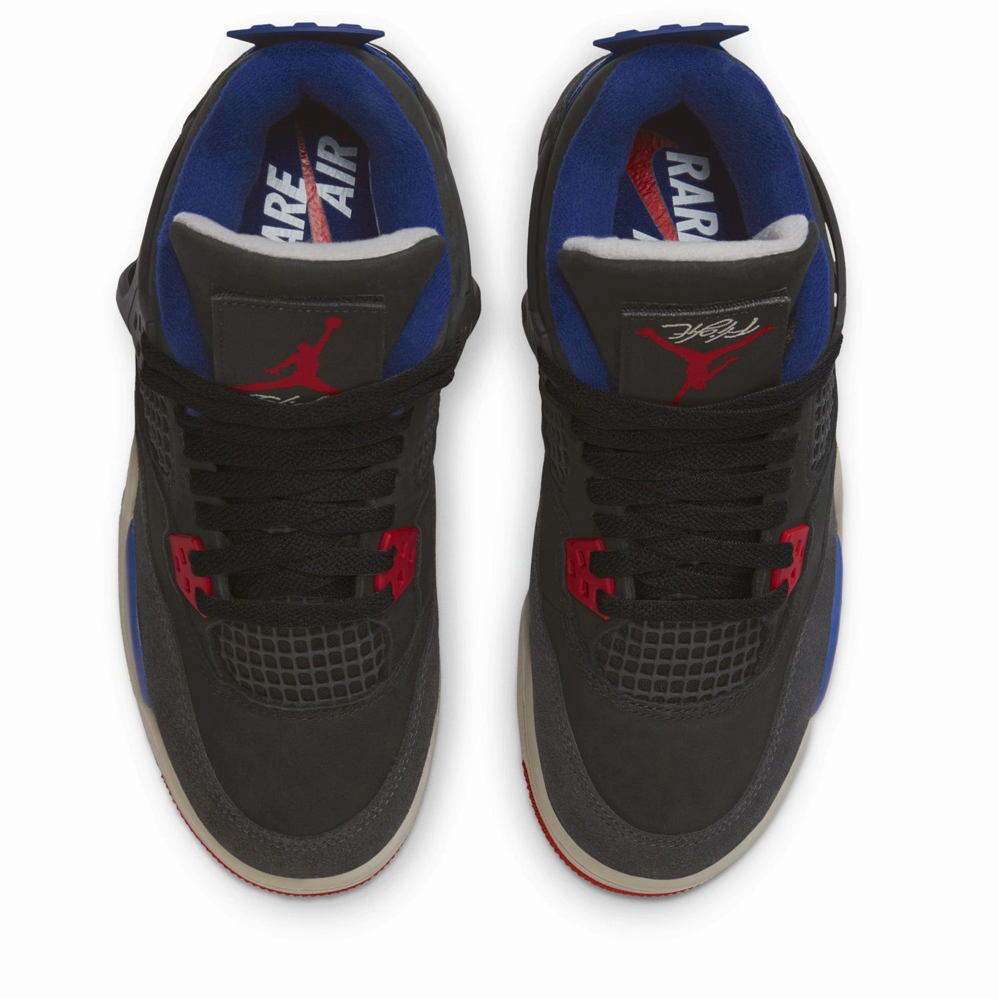 Clear Walk Air Jordan 4 Retro OG 'Rare Air' (GS) - Black/Fire Red