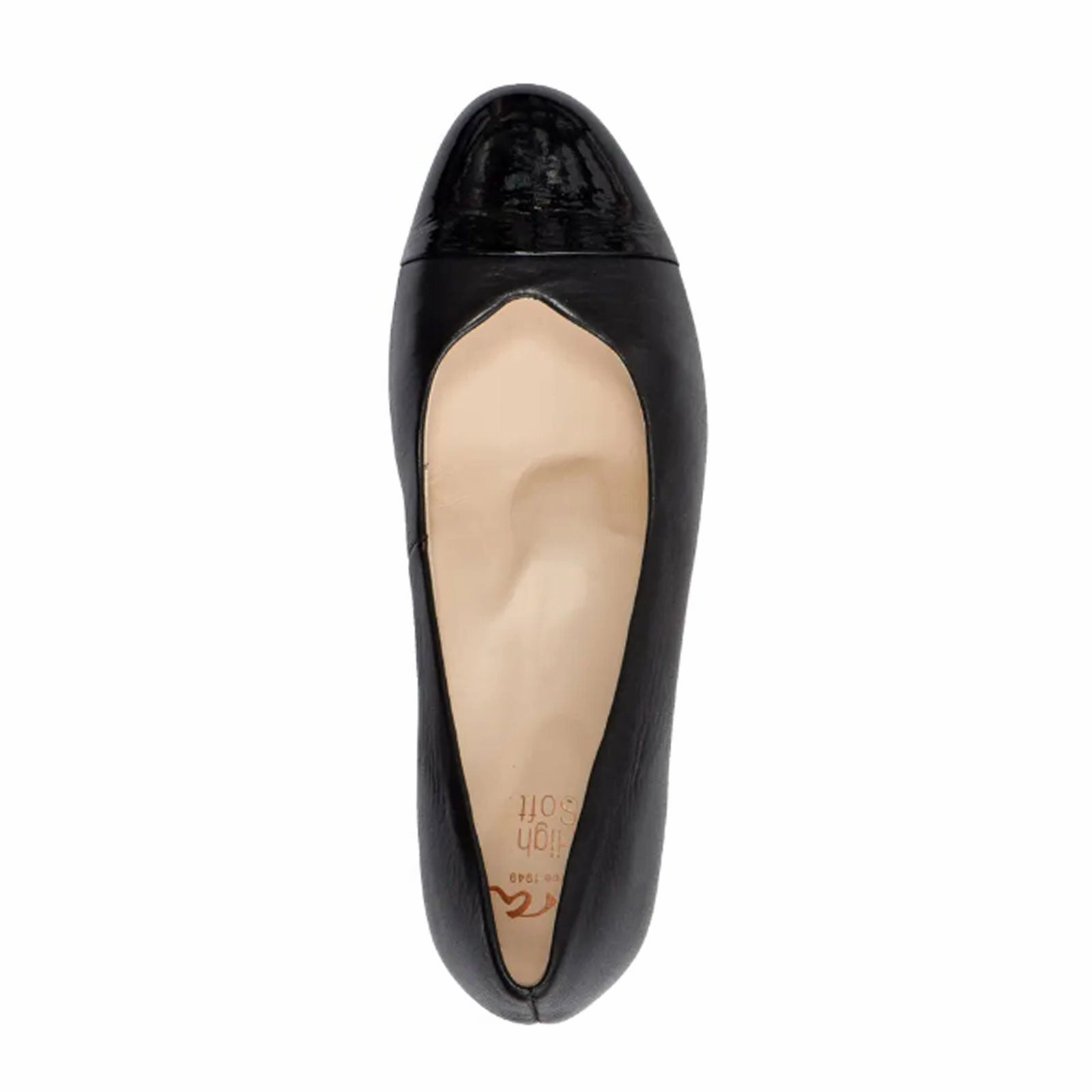 Ara Nanette Block Heel Pump (Women) - Black Patent/Black Calf Timeless Walking Shoes