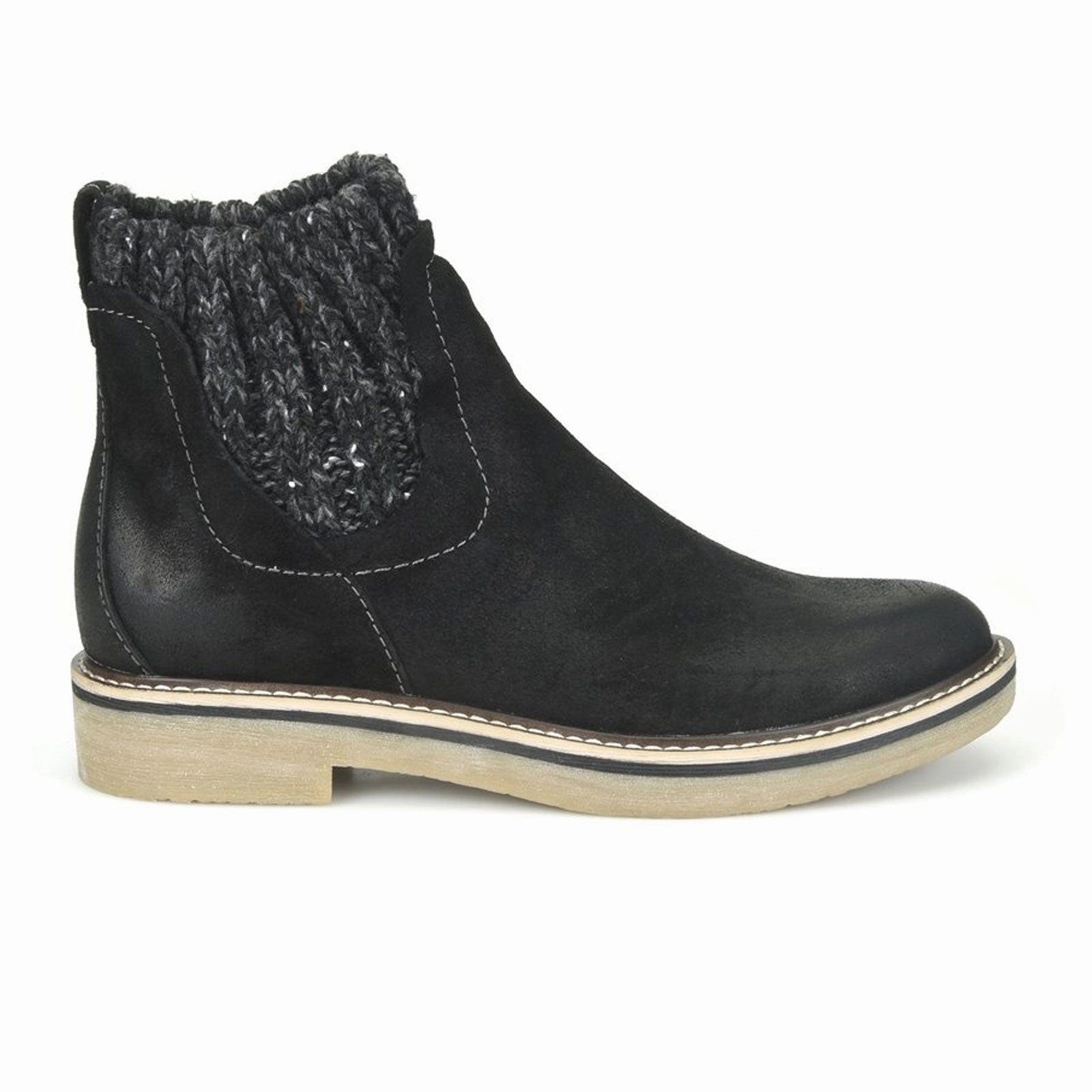 Weekend Outing Mood Balance Comfortiva Rawnie Ankle Boot (Women) - Black