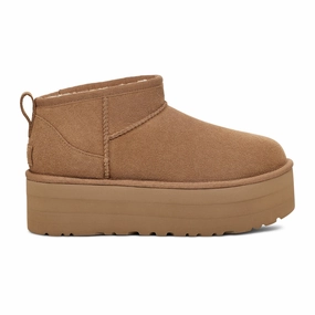 Easy Cushioning Long Walk UGG? Classic Ultra Mini Platform (Women) - Chestnut