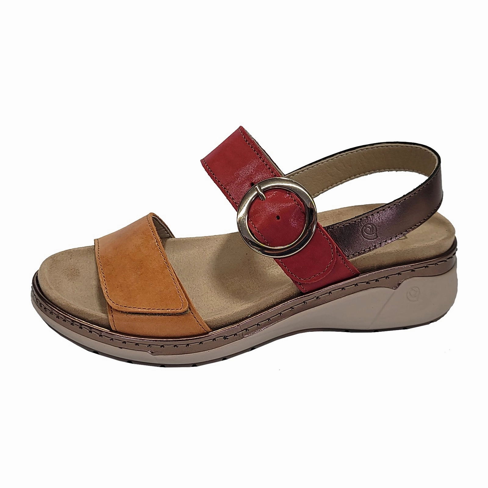Performance Oriented carbon fiber plate Suave Silveria Backstrap Sandal (Women) - Golden
