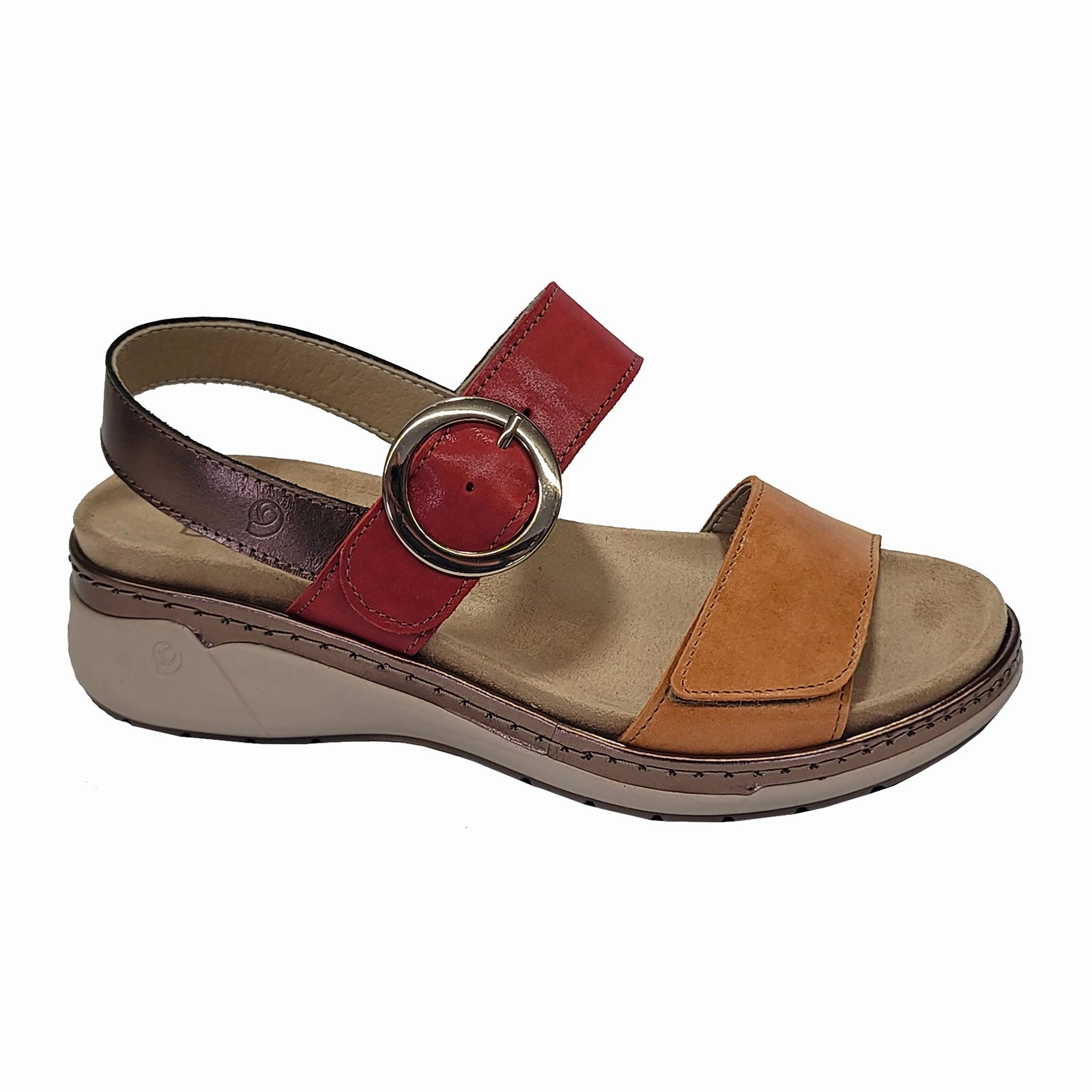Suave Silveria Backstrap Sandal (Women) - Golden Quality craftsmanship Shock Absorbing Technology