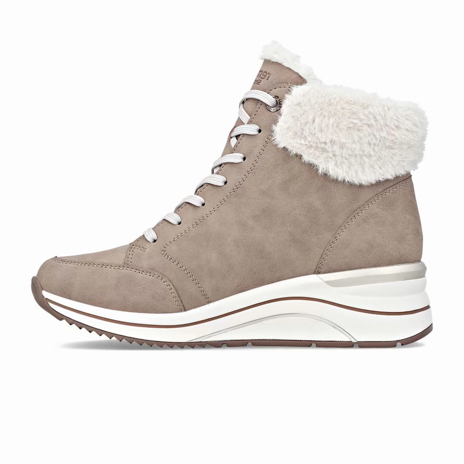 Remonte Eleni D0T77 Sneaker Boot (Women) - Camel/Cotton Tall Frame Scandi Clean