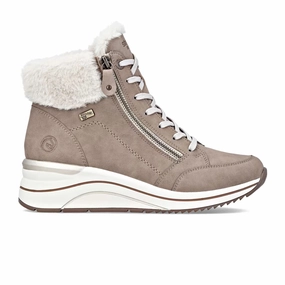 Easy Clean Remonte Eleni D0T77 Sneaker Boot (Women) - Camel/Cotton