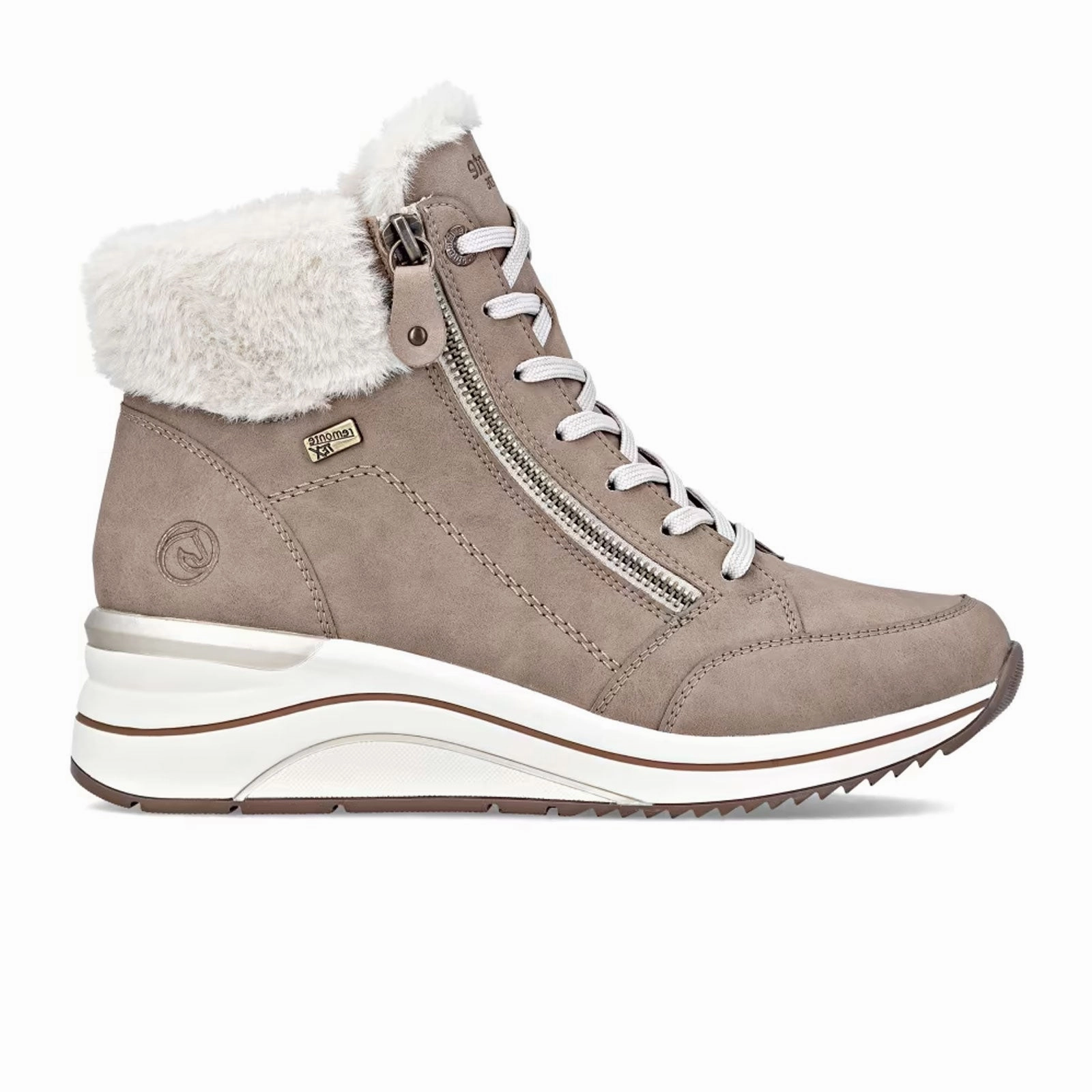 Easy Clean Remonte Eleni D0T77 Sneaker Boot (Women) - Camel/Cotton