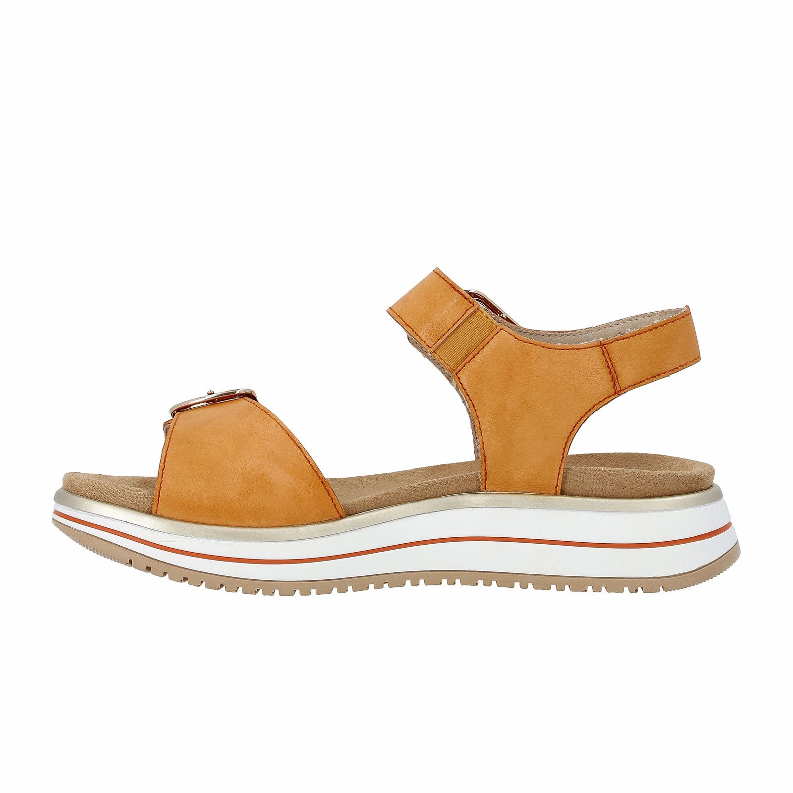 Remonte Jocelyn D1J51-38 Backstrap Sandal (Women) - Mandarin Lugano Shock Absorbing Midsole Soft Heel