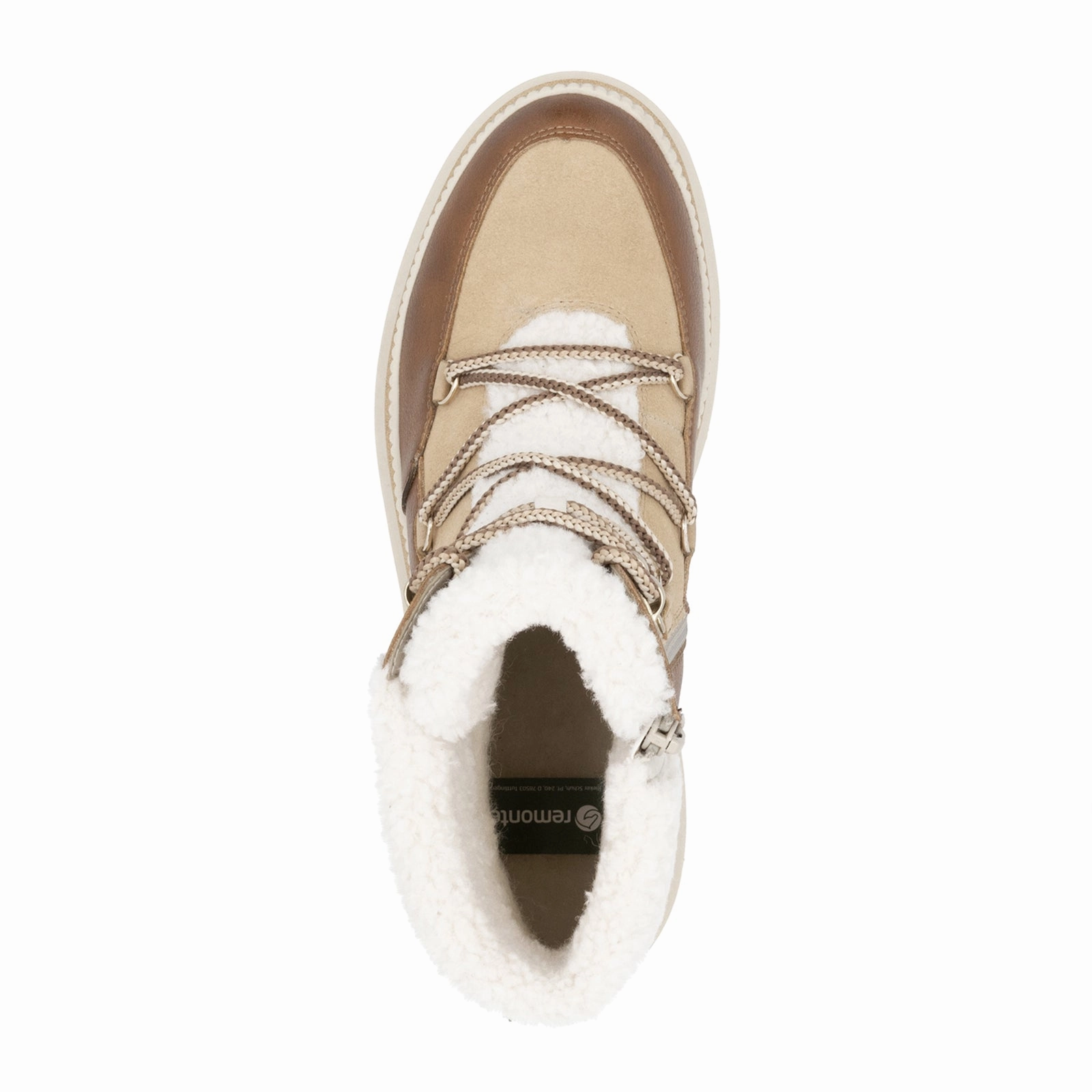 Durable Leather Shoes Yacht Club Remonte Loriane D0C80-22 Winter Boot (Women) - Nuss Antik/Sepia