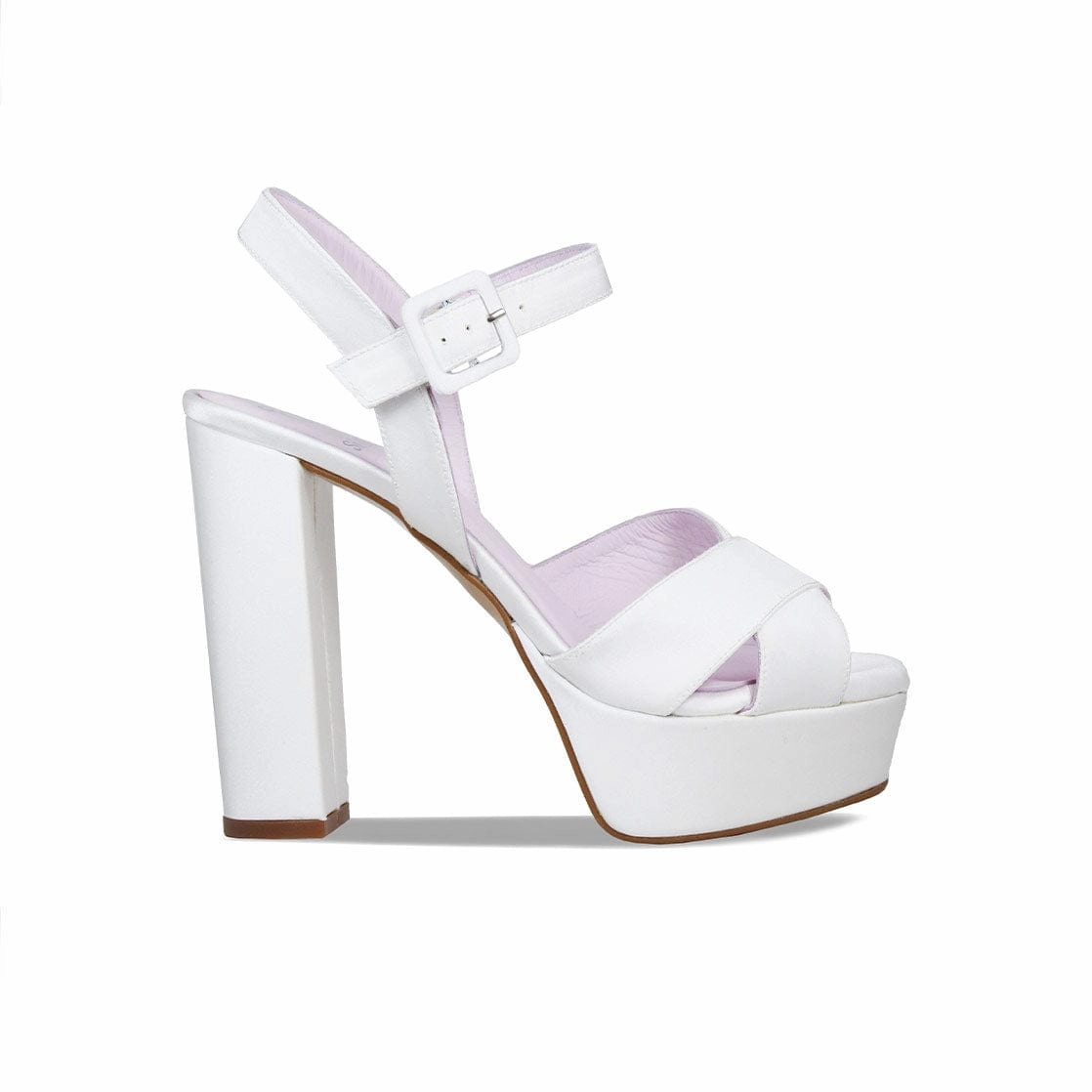 Remy: White Satin Garden Walk Slip-On Versatility