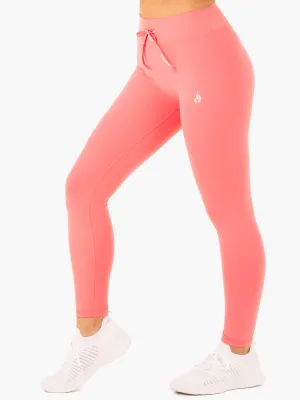 Weightless Compression Replay High Waisted Leggings - Coral