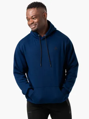 Reset Pullover Hoodie - Blue Ergonomic Seams Streetwear