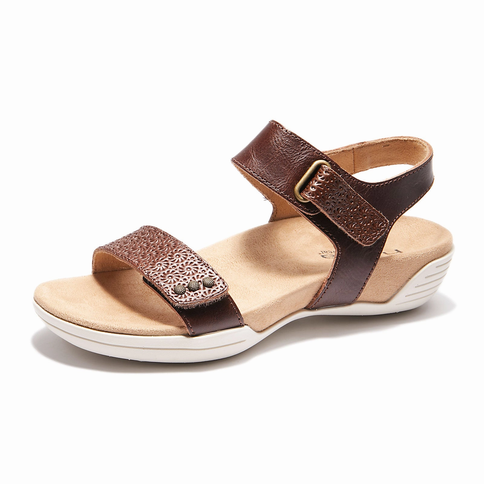 Halsa Dominica Backstrap Sandal (Women) - Dark Brown Rubber Sole Soft Padding