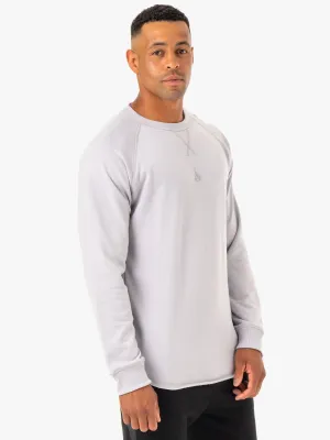 Restore Crew Neck - Snow Grey Stretch Fit Design