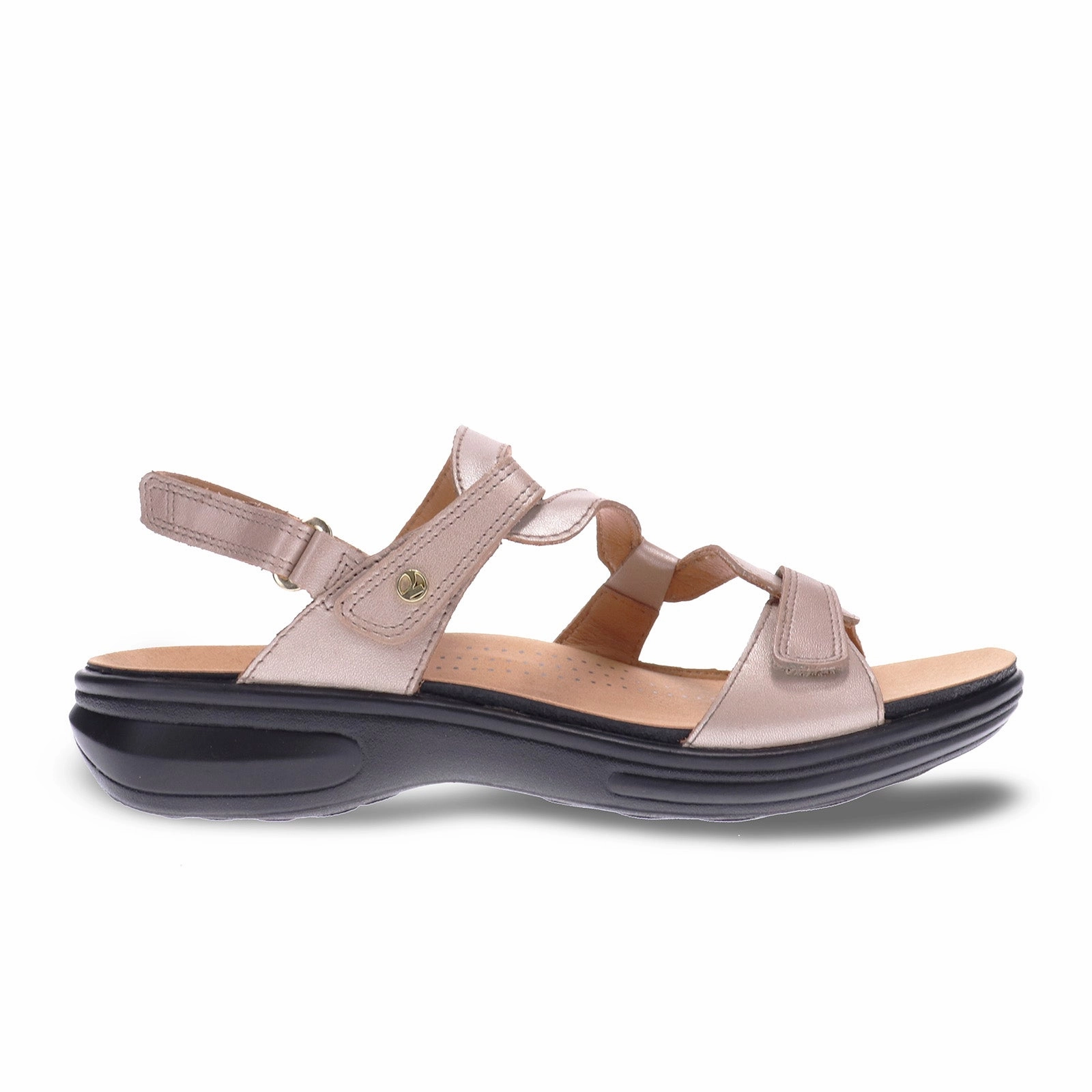 Revere Emerald Backstrap Sandal (Women) - Champagne Angle Comfort Relax Step