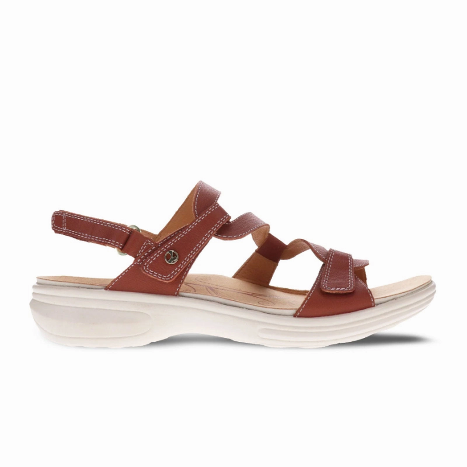 Beach Ready Comfort Sandal Shoes Revere Emerald Backstrap Sandal (Women) - Cognac