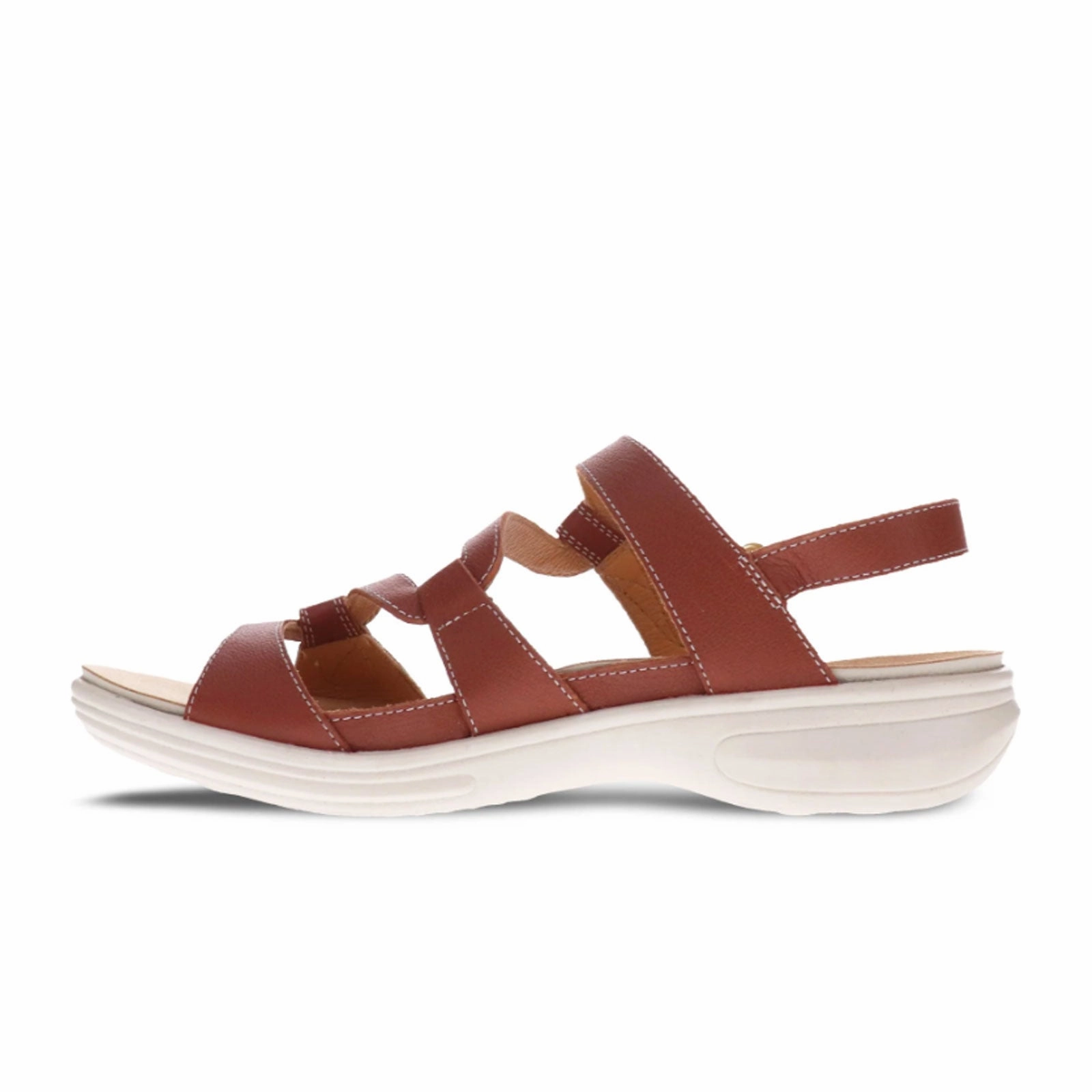 Revere Emerald Backstrap Sandal (Women) - Cognac Anti Fading