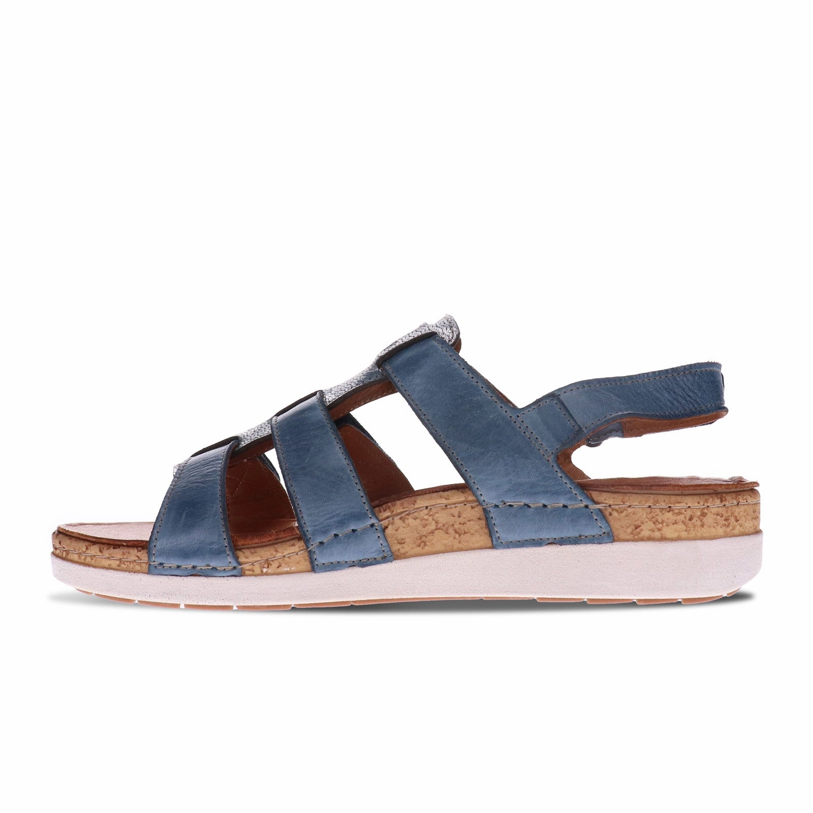 Revere Santorini Backstrap Sandal (Women) - Denim Soft Interior