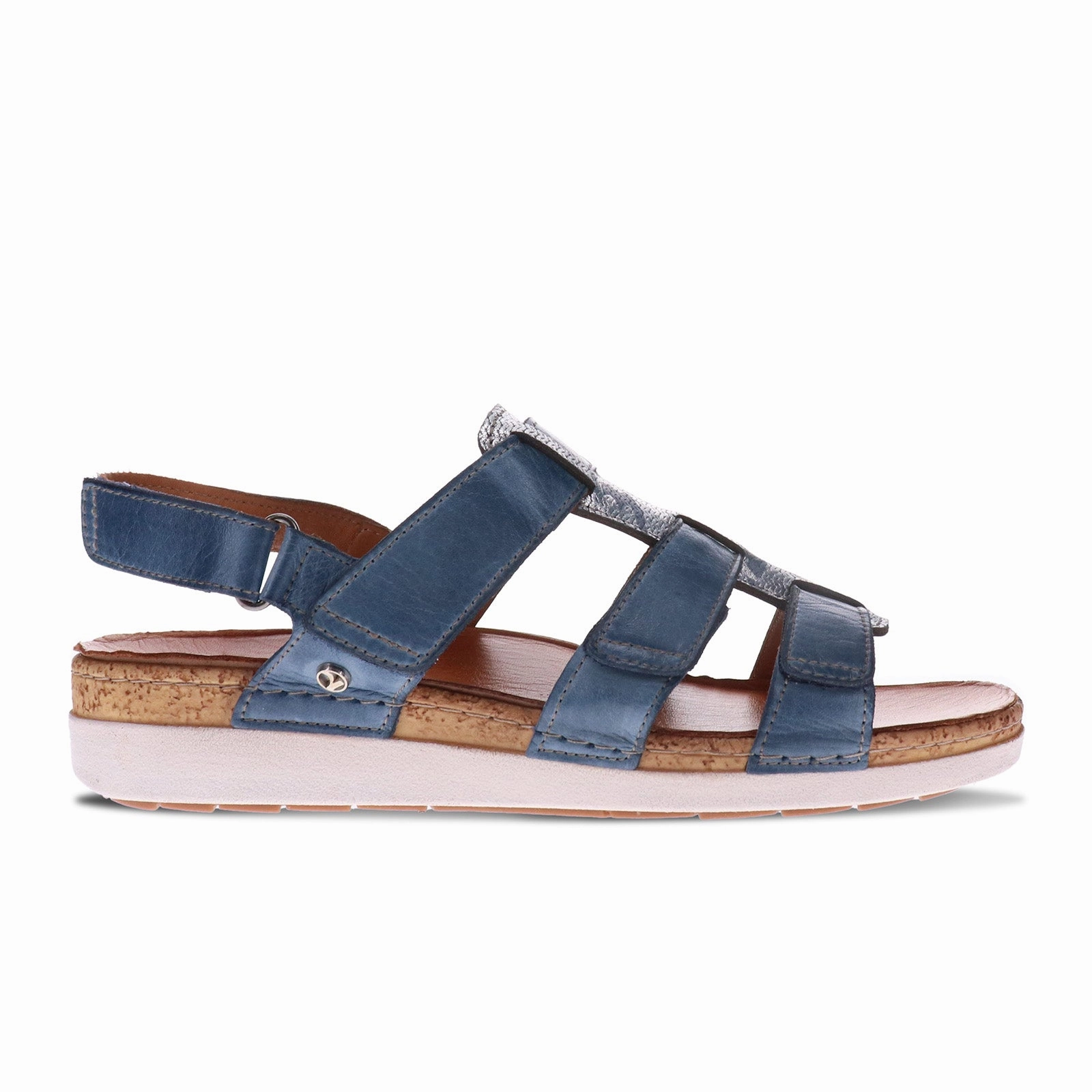 Revere Santorini Backstrap Sandal (Women) - Denim Customizable Fit Comfort Mode