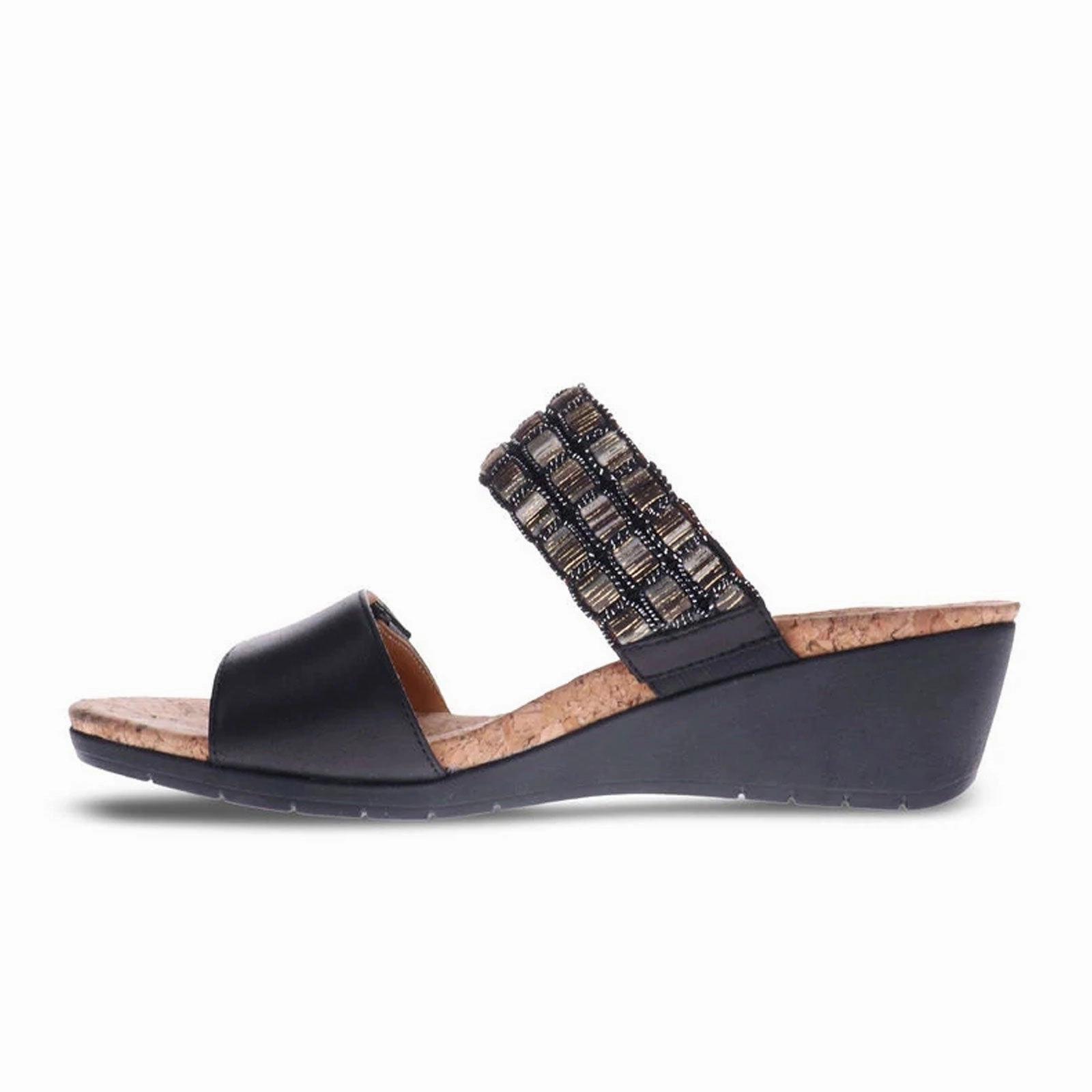 Revere Sorrento Wedge Sandal (Women) - Onyx Classic Comfort
