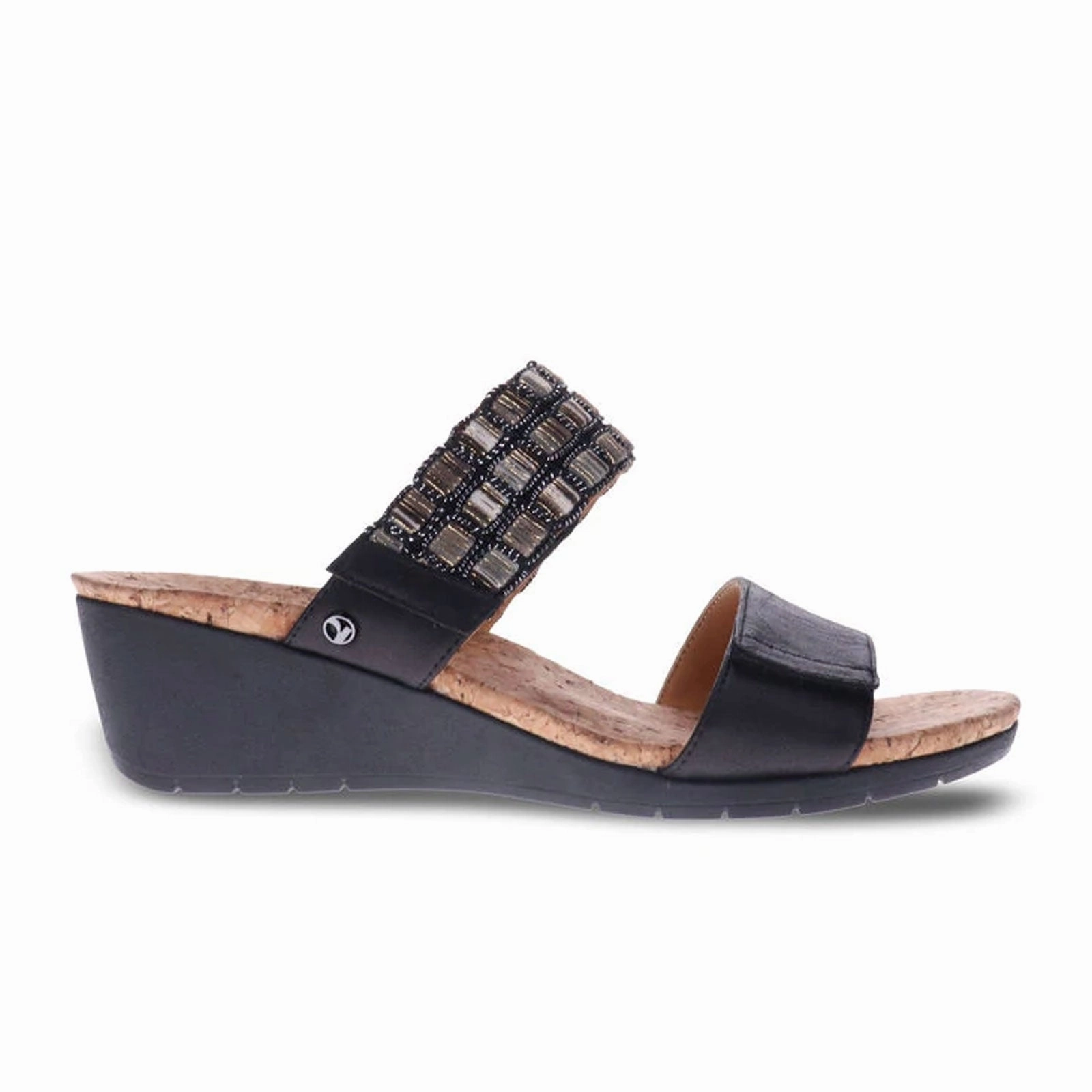 Non Slip Tread Quick Sandal Revere Sorrento Wedge Sandal (Women) - Onyx