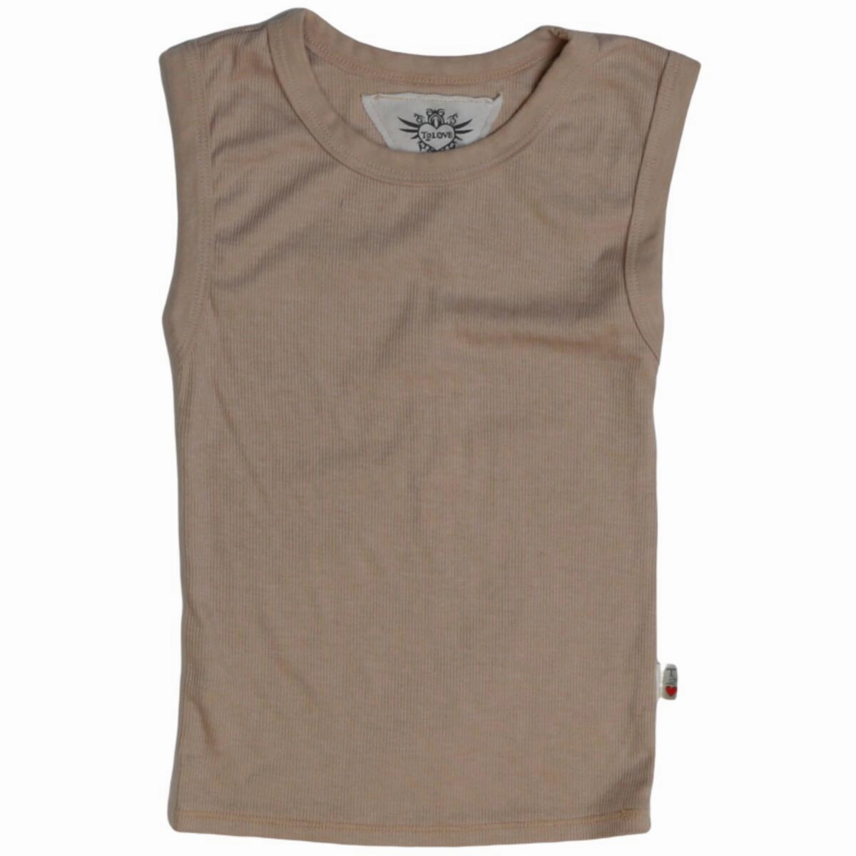 Small Ribbed Tank Top - Nude