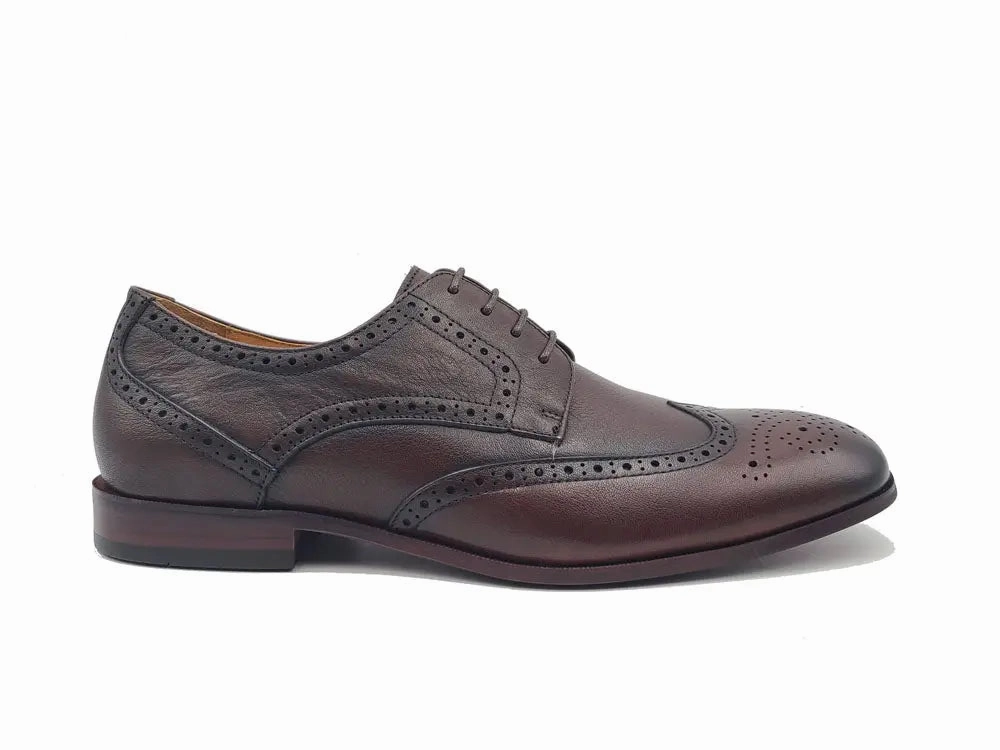 Durable Fit subtle style Richelieu style Blucher en cuir foulonn?? avec semelle flexible