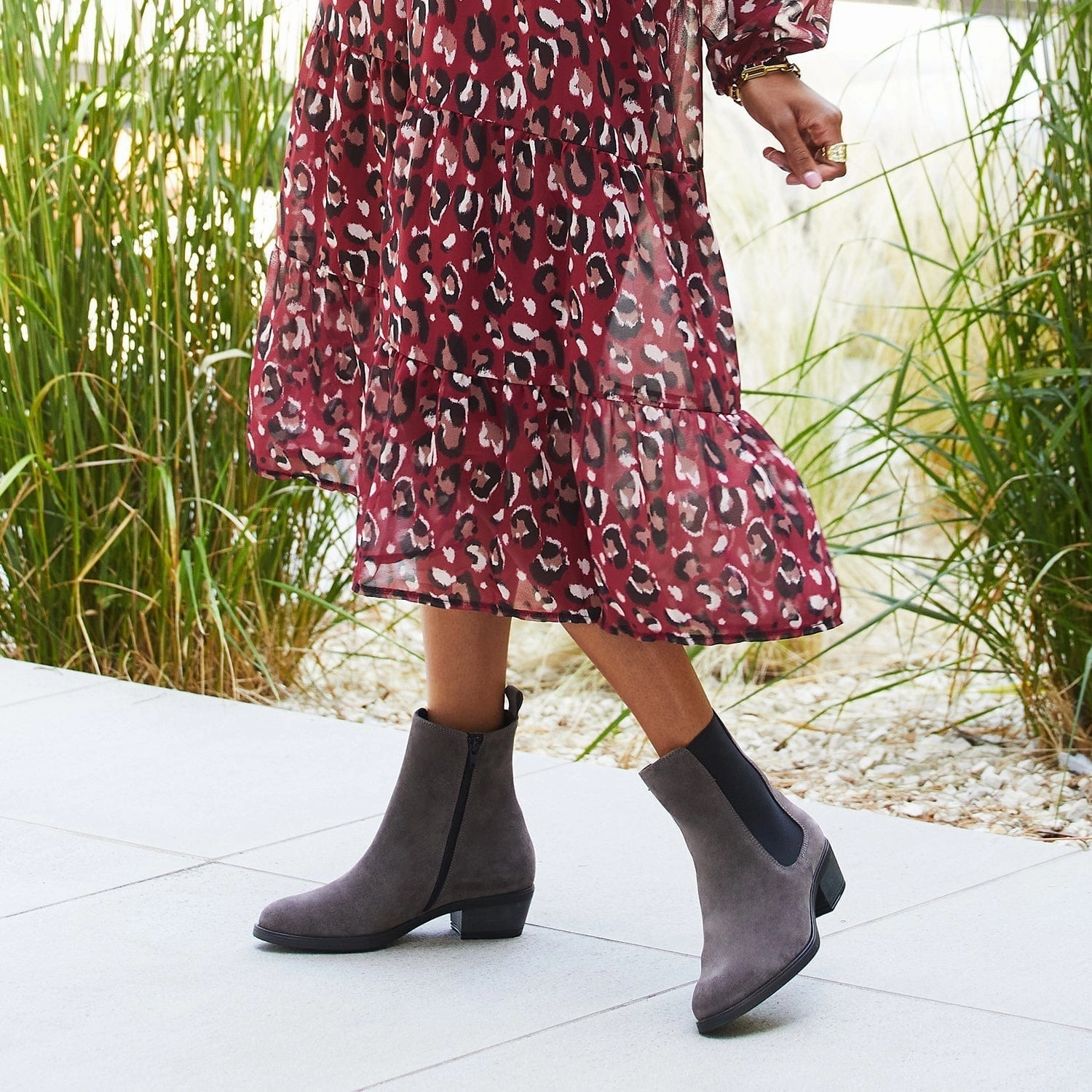 Rider: Gray Suede All-Season Protection Padded