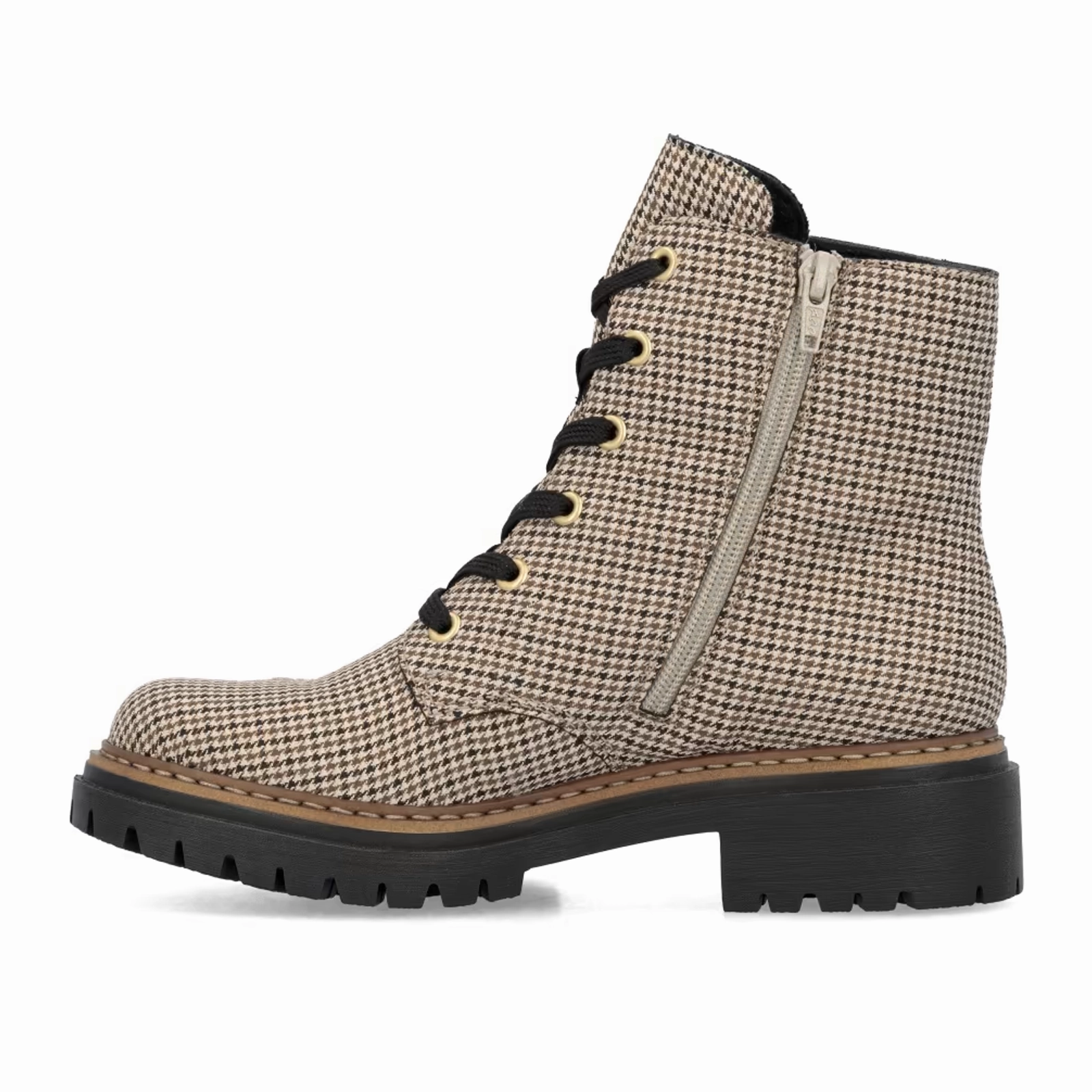 Soft Material Weekend Outings Rieker 72617 Pearl Boot (Women) - Beige Schwarz/Schwarz Caroni