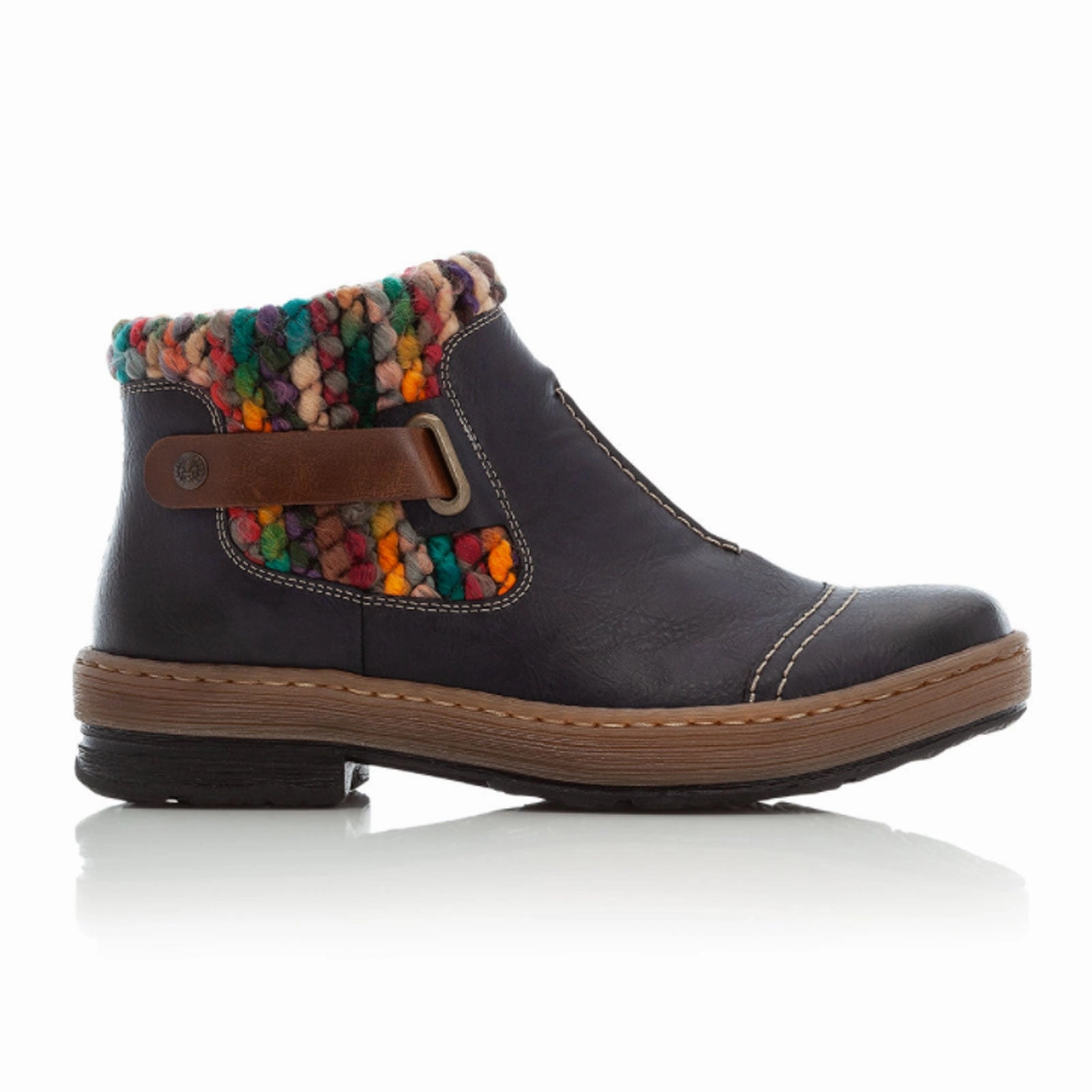 Rieker Felicitas Z6784-14 Ankle Boot (Women) - Blue/Multi Urban Lane premium quality shoes