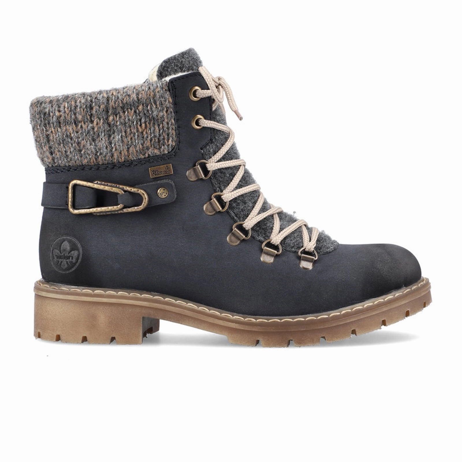 Stylish Sole Easy Movement Rieker Sabrina Y9131-14 Ankle Boot (Women) - Pazifik/Anthrazit