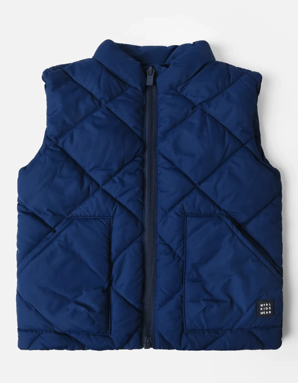 Band outfits for kids Puffer Diamonds Vest - Navy Blue