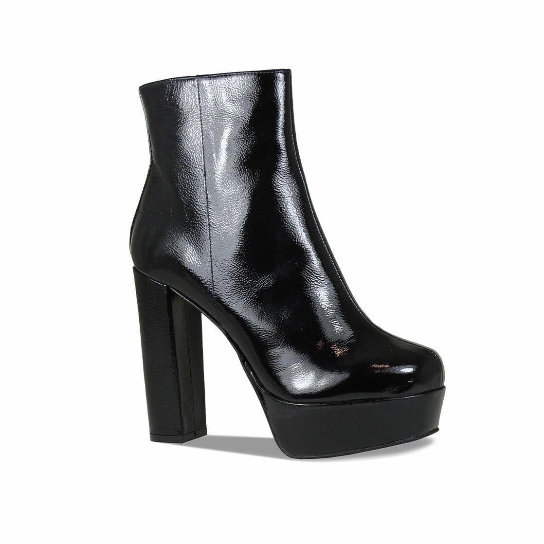 Ronda: Black Patent Leather Military Style