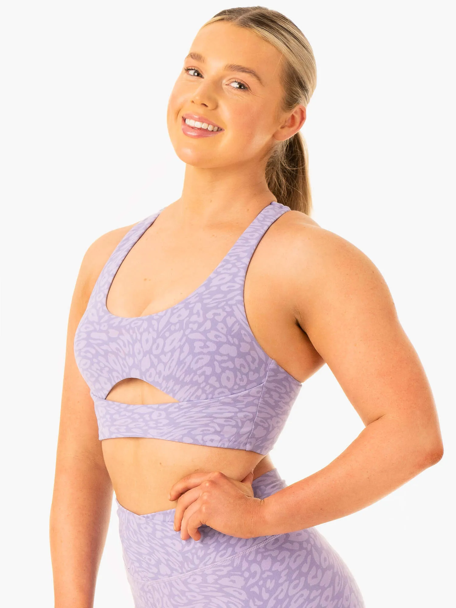 Easy Band adults Rotation Sports Bra - Iris Leopard