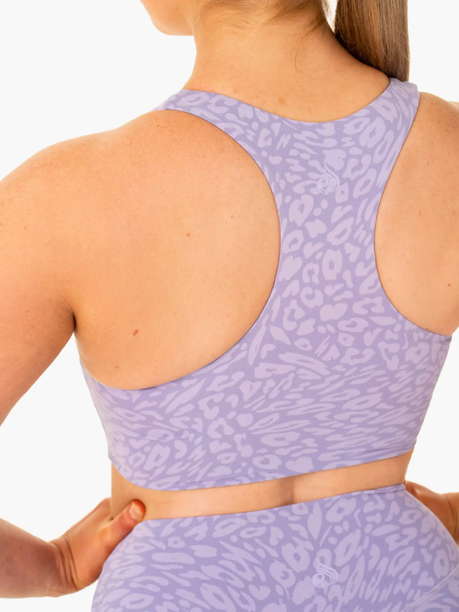 Rotation Sports Bra - Iris Leopard Wire Free Comfort Classic Colors