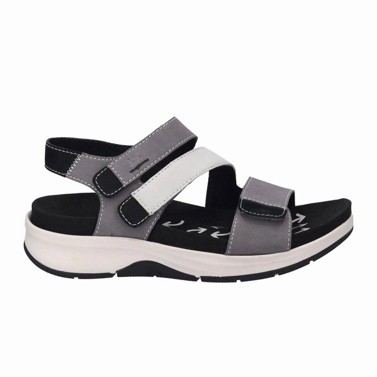 Anti   Slip Pattern Josef Seibel Estelle 06 Backstrap Sandal (Women) - Gray