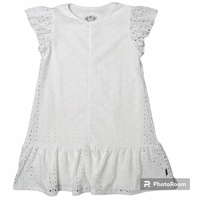Childish Swimwear for kids Ruffle Dress-Ivory