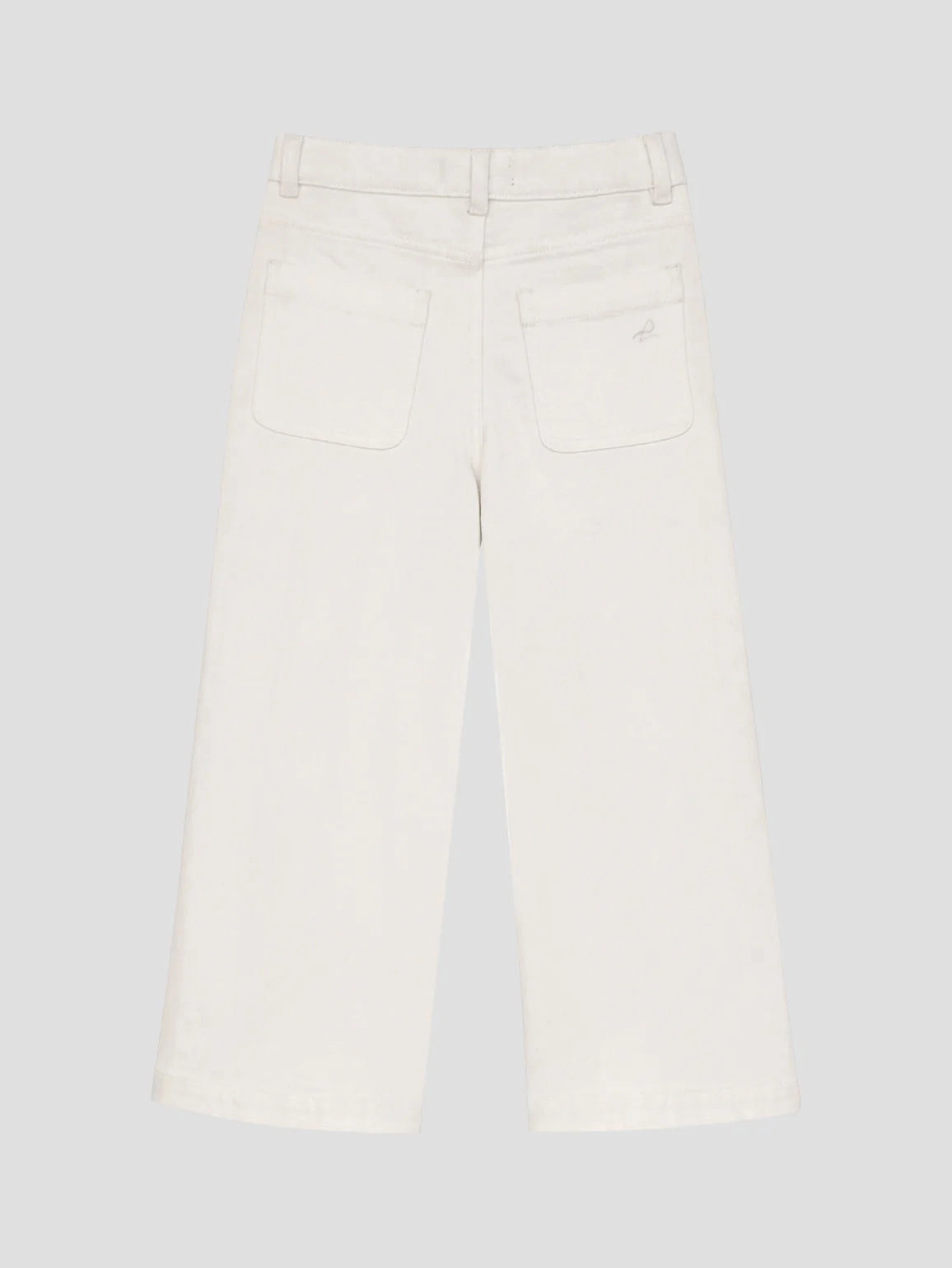 Cowboy wear for kids Curvy Lily Wide Leg Jeans White