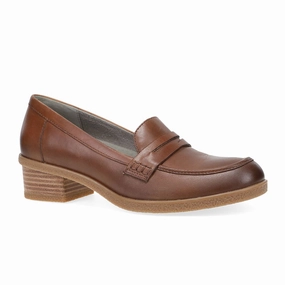 Dansko Danica Loafer (Women) - Tan Waterproof Burnished Hold Strong