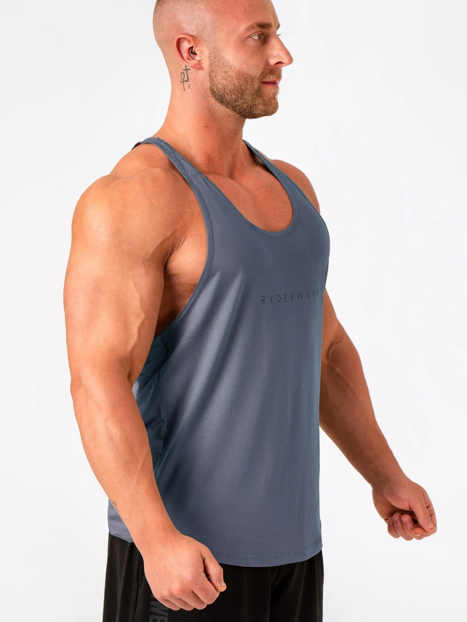 Ryder T-Back - Denim Blue Soft Flexible