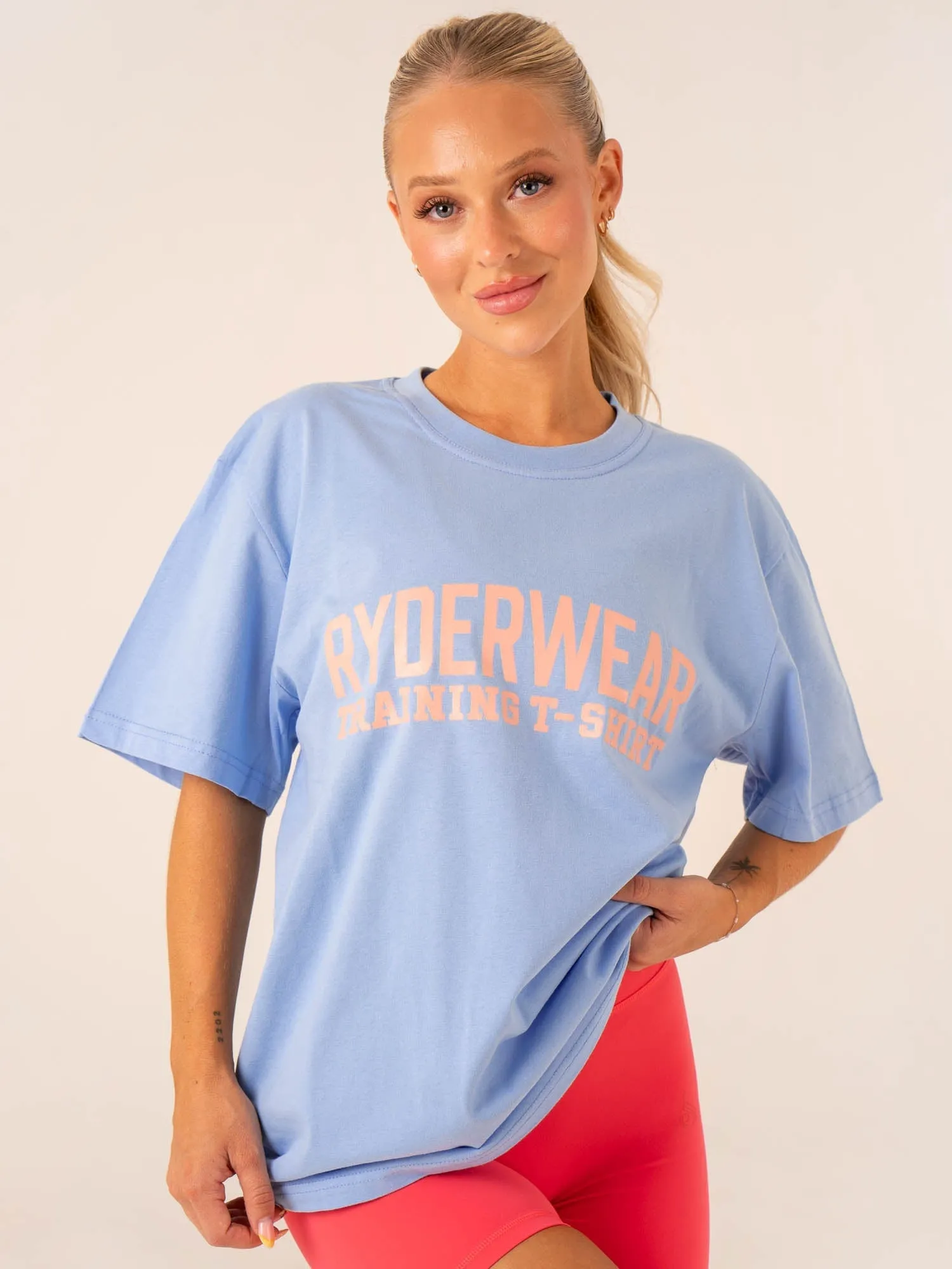 Street Casual Look ColorfastFabricTech Ryderwear Training T-Shirt - Sky Blue