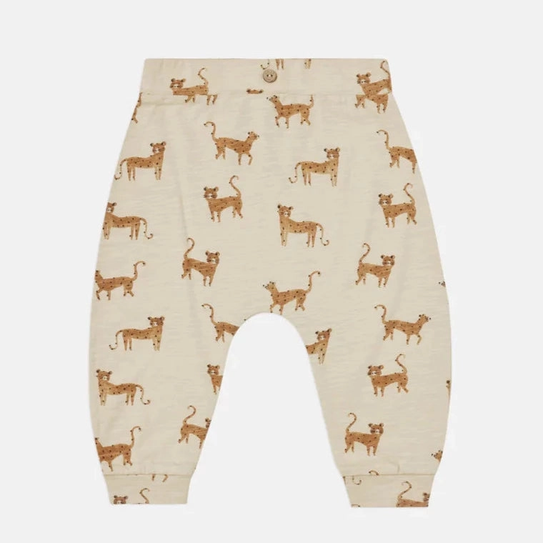 UV - Protected Rylee   Cru Kids Baby Unisex SLOUCH PANT - LEOPARD