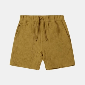 Indoor kids' outfits Rylee   Cru Kids Unisex BERMUDA SHORT - CAMEL