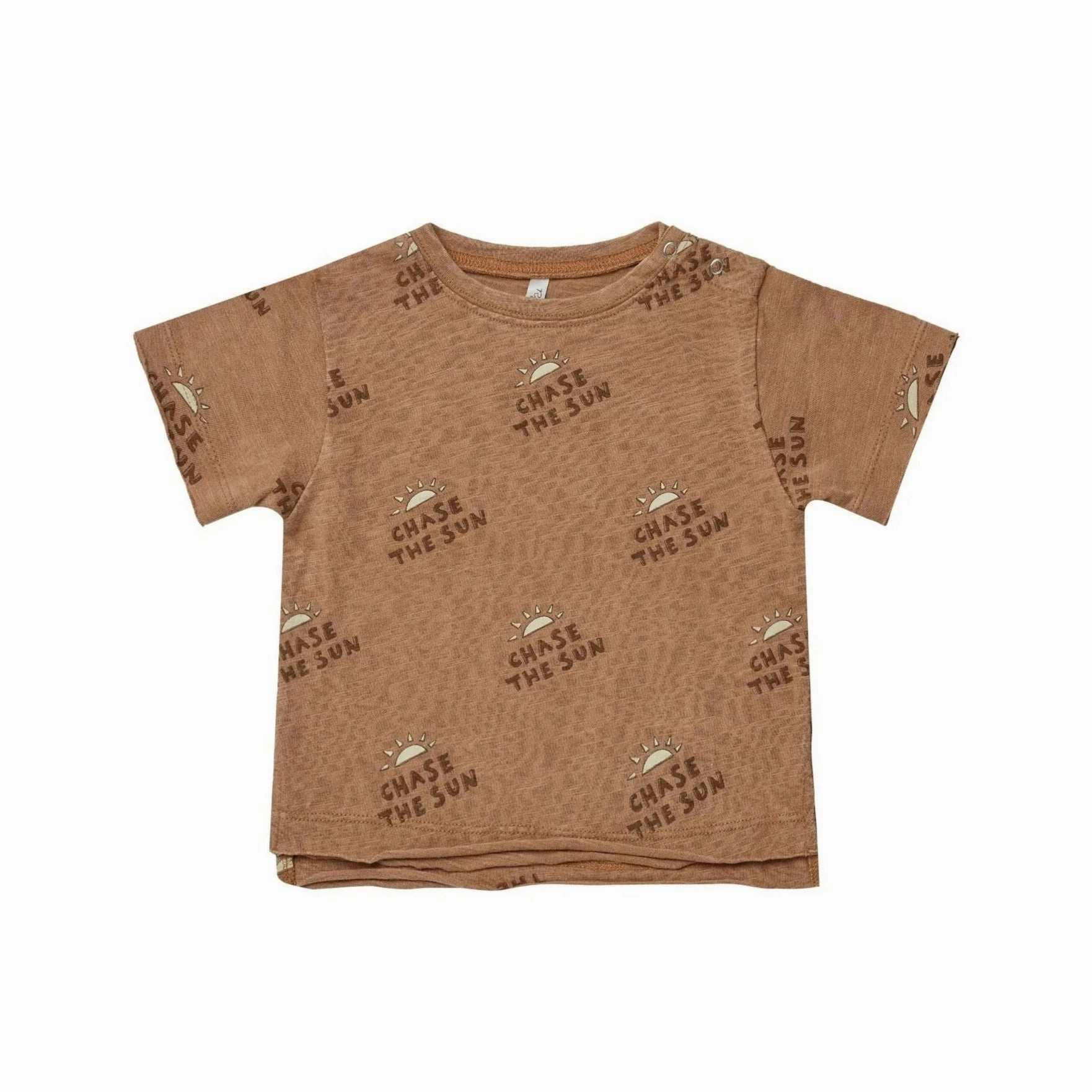 Rylee   Cru Kids Unisex RAW EDGE T-SHIRT - CHASE THE SUN Resort wear for kids